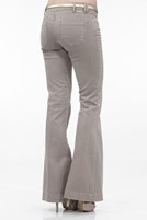 Bayan Kahverengi Düşük Bel Geniş Paça Pantolon