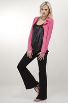 Bayan Siyah Düşük Bel Geniş Paça Pantolon