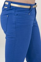 Bayan Yeşil Düşük Bel Geniş Paça Pantolon