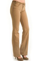 Bayan Kahverengi Boru Paça Pantolon