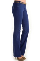 Bayan Mavi Boru Paça Pantolon