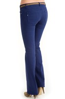 Bayan Mavi Boru Paça Pantolon