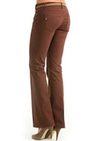 Bayan Kahverengi Boru Paça Pantolon