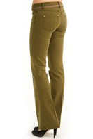 Bayan Yeşil Boru Paça Pantolon