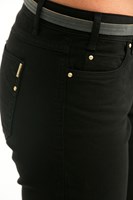 Bayan Siyah Boru Paça Pantolon