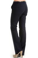 Bayan Lacivert Pamuklu Bol Paça Pantolon