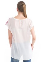 Bayan Çok Renkli Desenli Bluz