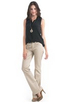 Bayan Siyah Kısa Kollu İpek Gömlek