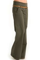 Bayan Bordo Bol Kesim Pantolon