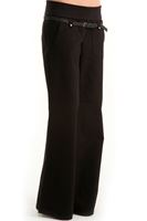 Bayan Siyah Bol Kesim Pantolon