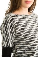 Bayan Çok Renkli Yumuşak Dokulu Kazak