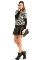 Bayan Çok Renkli Yumuşak Dokulu Kazak