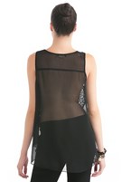 Bayan Siyah Önü Pullu Atlet