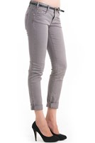 Bayan Gri Dar Kesim Pantolon