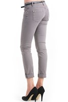 Bayan Gri Dar Kesim Pantolon