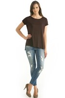 Bayan Kahverengi Tişört