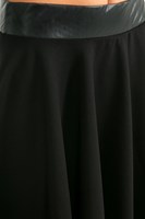 Bayan Siyah Mini Kloş Etek