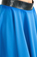 Bayan Lacivert Mini Kloş Etek