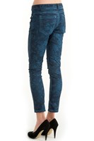 Bayan Mavi Pamuklu Skinny-Fit Pantolon