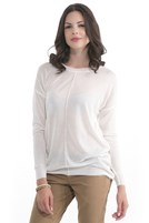 Bayan Krem İnce Triko