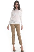 Bayan Krem İnce Triko