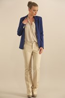 Bayan Krem Kumaş Pantolon