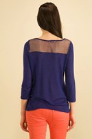 Bayan Mavi İnce Triko