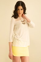 Bayan Krem İnce Triko