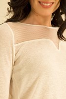 Bayan Krem İnce Triko