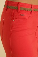 Bayan Turuncu Mini Etek