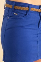 Bayan Mavi Mini Etek