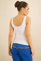 Bayan Beyaz U Yaka Atlet