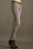 Bayan Gri Dar Kesim Pantolon