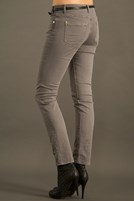 Bayan Gri Dar Kesim Pantolon