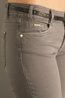 Bayan Gri Dar Kesim Pantolon