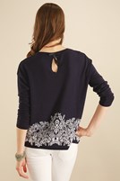 Bayan Çok Renkli Desenli Triko