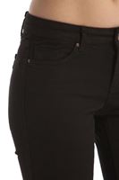 Bayan Siyah Boru Paça Esnek Pantolon