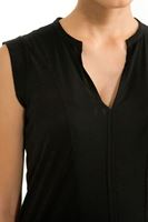 Bayan Siyah Kolsuz V Yaka Bluz