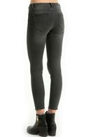 Bayan Gri Dar Kesim Pantolon