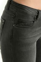 Bayan Gri Dar Kesim Pantolon