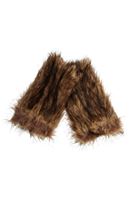 Bayan Kahverengi Kürk Detaylı Kol Aksesuarı