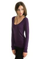 Bayan Mor Uzun Kollu Triko