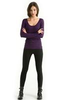 Bayan Mor Uzun Kollu Triko