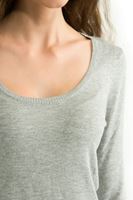 Bayan Gri Uzun Kollu Triko