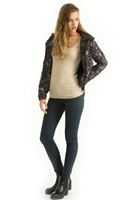 Bayan Krem Uzun Kollu Triko