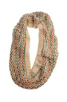 Bayan Krem Örgü Detaylı Boyunluk