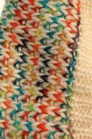 Bayan Krem Örgü Detaylı Boyunluk