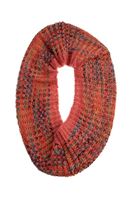 Bayan Pembe Örgü Detaylı Boyunluk