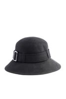 Bayan Siyah Toka Detaylı Yün Şapka