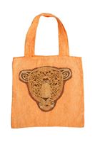 Bayan Kırmızı Kaplan İşlemeli Çanta